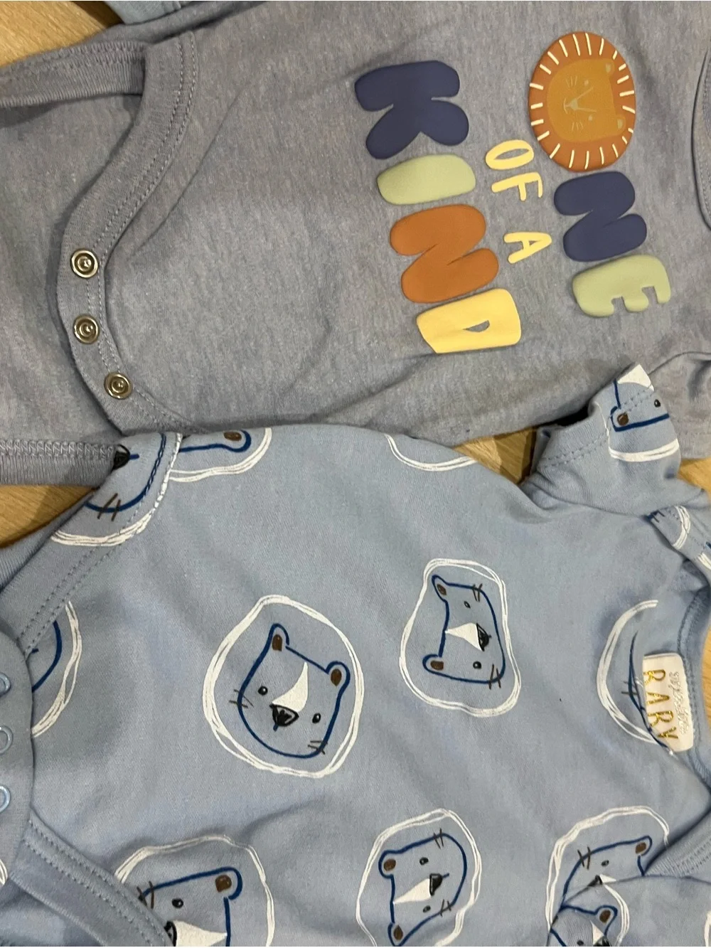 Bundle on 0-3 month baby Blue One-Piece Bodysuits